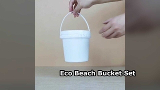 ชุดของเล่นชายหาดถังพลาสติก Eco 2 ลิตร