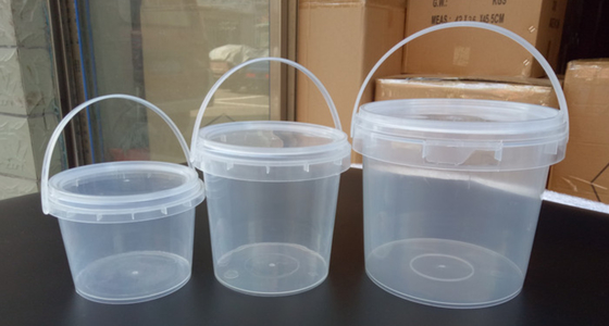 กระปุกพลาสติกโปร่งผิวเรียบใส พร้อม IML / การโอนความร้อน / การพิมพ์หน้าจอ