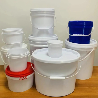 กระปุกเคมีสีขาว PP / HDPE วัสดุสําหรับเก็บสารเคมี