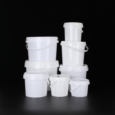 ถังอาหารสีขาว / ถังอาหารที่มีมือ 1L-5L ความจุ BPA ฟรี อุณหภูมิปลอดภัย