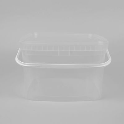 OEM ODM ยินดีต้อนรับ 3L ถังพลาสติกใสถังสี่เหลี่ยมใสสำหรับขนมอาหาร