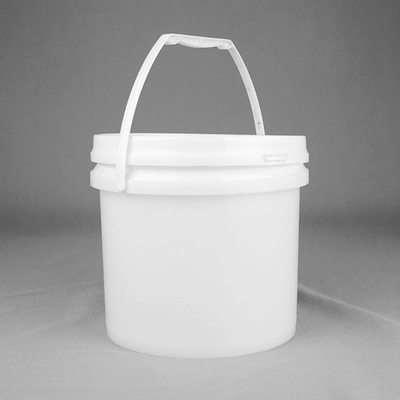 จิตรกรรมฝาผนัง 3.5L หนึ่งแกลลอนถังพลาสติกกลมมีหูจับ