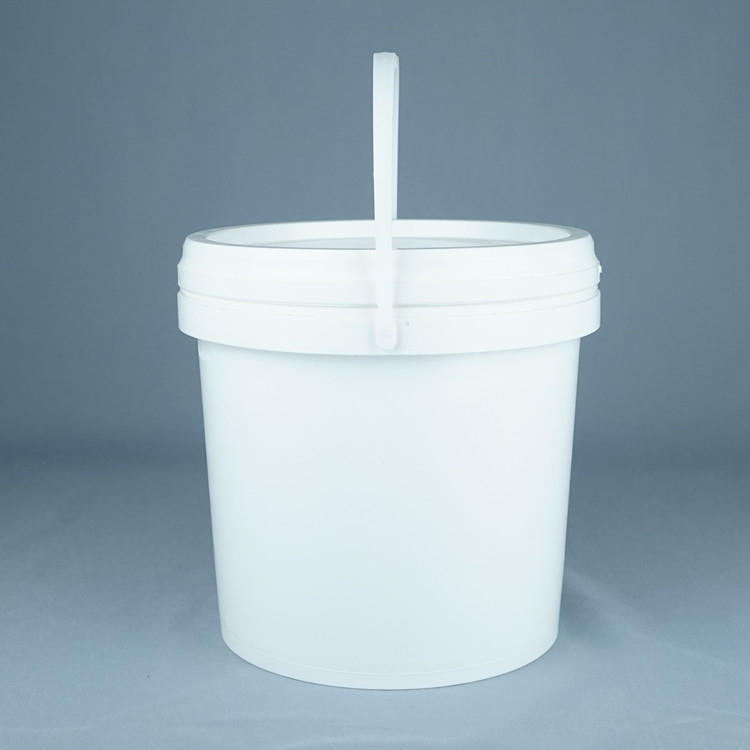 ถังพลาสติกประเภทอาหารสีขาว มีฝาปิด 1L-5L ความจุ BPA ฟรี สามารถนําไปใช้ใหม่
