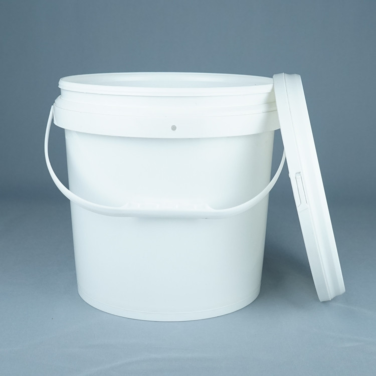 ถังพลาสติกประเภทอาหารสีขาว มีฝาปิด 1L-5L ความจุ BPA ฟรี สามารถนําไปใช้ใหม่