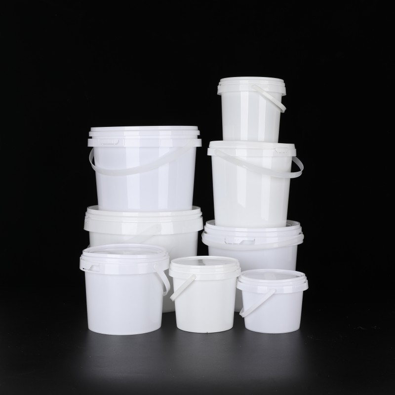 ถังอาหารสีขาว / ถังอาหารที่มีมือ 1L-5L ความจุ BPA ฟรี อุณหภูมิปลอดภัย
