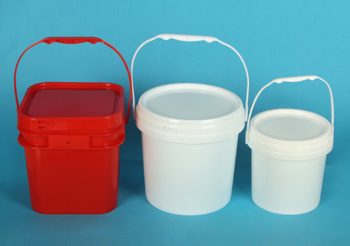 2L Square PP Food Grade Bucket with Chemical Resistant Handle and Lid หลายขนาด