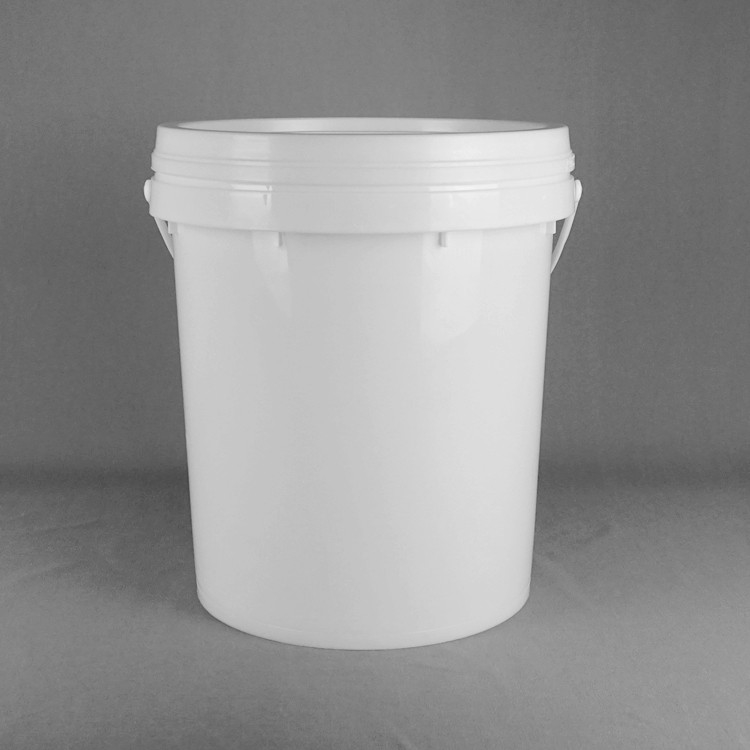 ถังพลาสติก 20 ลิตร Snap On Lid สตั๊ก 15.5 สูง 11.5 กว้าง ออกแบบสีขาวที่สามารถปรับแต่งได้