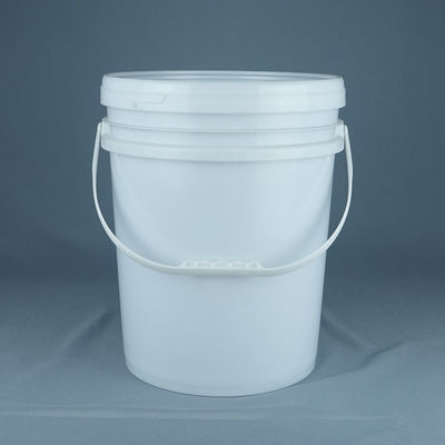 พลาสติกกลมหรือโลหะ ถัง 5 แกลลอนที่มีมือและกระปุก