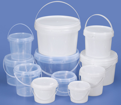 ถังอาหารพลาสติกวัสดุ HDPE สีขาวหรือสีอื่น ๆ 0.2L-20L