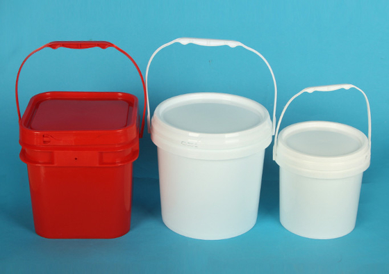 2L Square PP Food Grade Bucket with Chemical Resistant Handle and Lid หลายขนาด