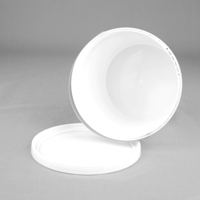 IML หรือ PP/HDPE แผ่นพลาสติกถังอาหารที่มีฝาสําหรับบรรจุอาหาร