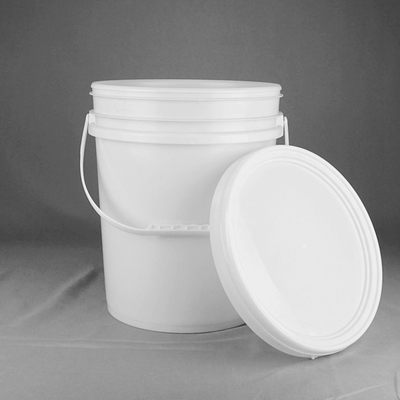 HDPE Lubricant Bucket Industrial Grade White PP ความจุ 20 ลิตร