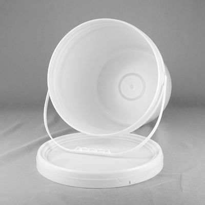 ถังพลาสติกสีขาวกลม 4.5 แกลลอนพร้อมใบรับรอง ISO9001