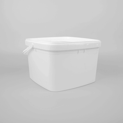 3L PP Polypropylene Clear Square Bucket พร้อมฝาปิด Custom Color