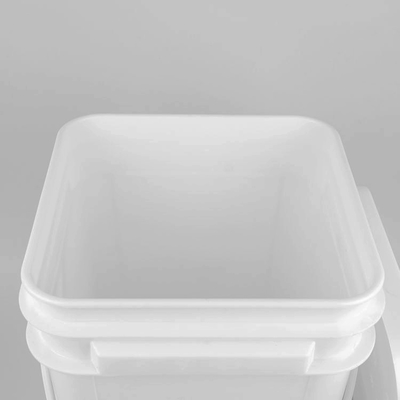 5 Gallon 20L Square Red Pail Food Grade Pp ถังพลาสติกขนาดใหญ่พร้อมฝาปิด