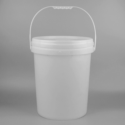 อาหารเกรดสีขาว 20l ถัง 5 แกลลอนถังพร้อมฝาปิดและที่จับ
