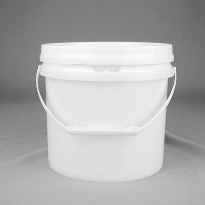 จิตรกรรมฝาผนัง 3.5L หนึ่งแกลลอนถังพลาสติกกลมมีหูจับ