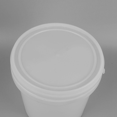 ถังสีพลาสติกที่กำหนดเอง 5L / ลิตรถัง PP ถังพลาสติกกลมสีขาว