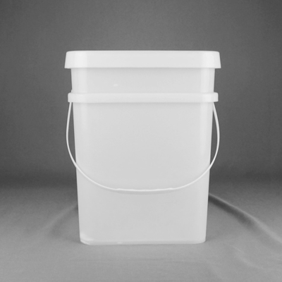 18L Polypropylene Heavy Duty Square Bucket พร้อมที่จับและฝาปิด